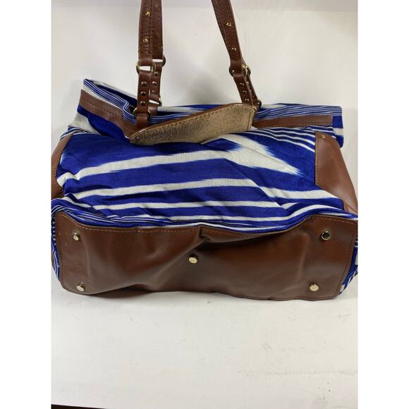 Missoni Fiammato Blue Striped Bag NWT - Picture 2 of 10